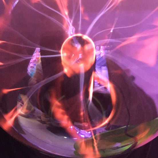 Modern Art Deco Magic Static Ion Glass Ball LED USB Night Light Table Lamp For Bedroom
