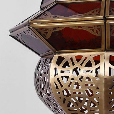 Moderne Art Deco geschnitzte Messing rot Glas Schatten 1-Licht Wandleuchte Lampe für Unterhaltung Zimmer 