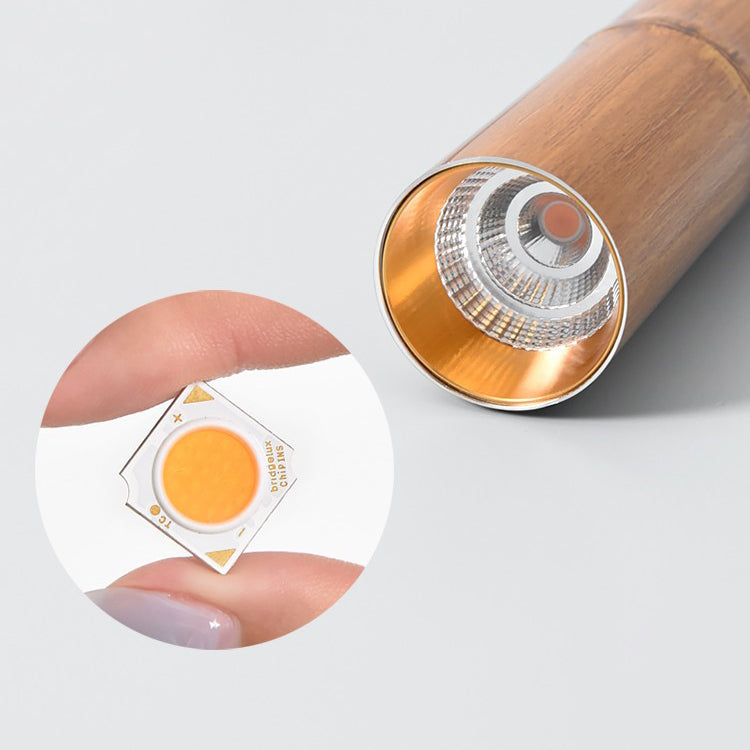Design moderne minimaliste en tube de bambou en aluminium avec suspension LED pour salle à manger 