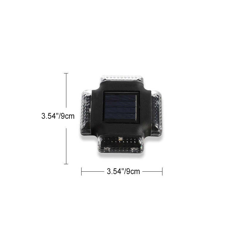 Contemporary Industrial Waterproof Square ABS Shade LED Solar Outdoor Wall Sconce Lamp For Garden