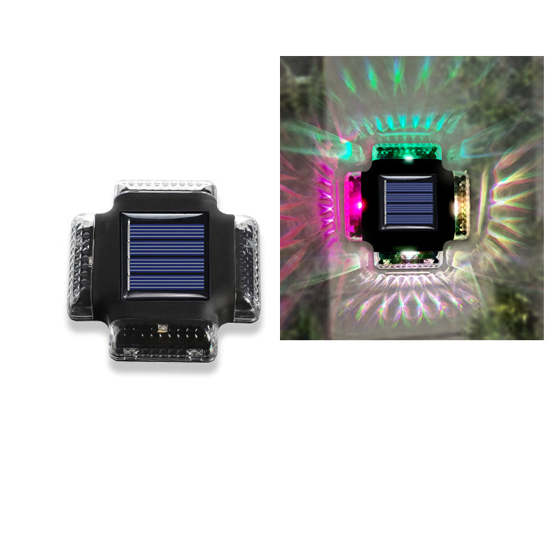 Contemporary Industrial Waterproof Square ABS Shade LED Solar Outdoor Wall Sconce Lamp For Garden