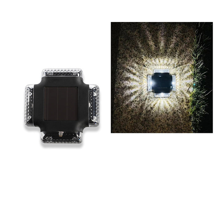 Contemporary Industrial Waterproof Square ABS Shade LED Solar Outdoor Wall Sconce Lamp For Garden