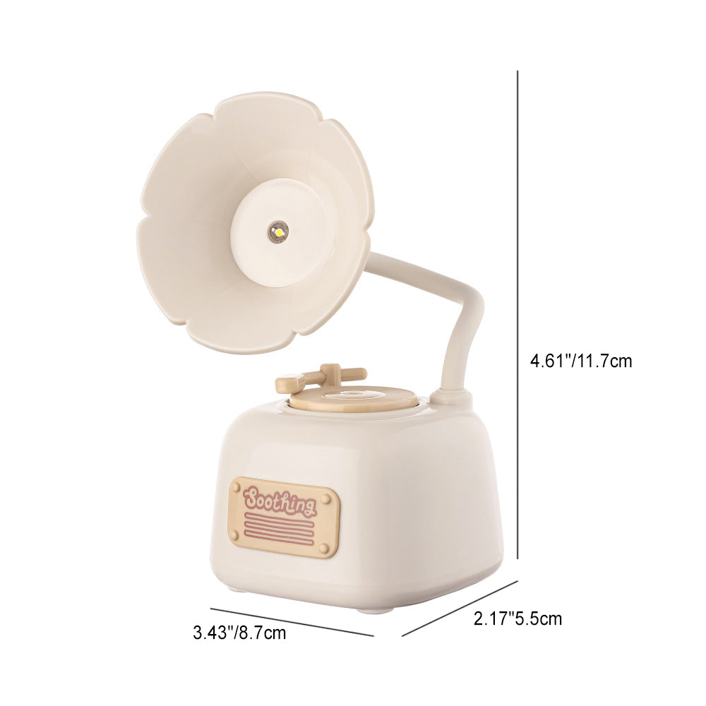 Gramophone créatif contemporain avec lampe de table LED USB musique pour chambre 