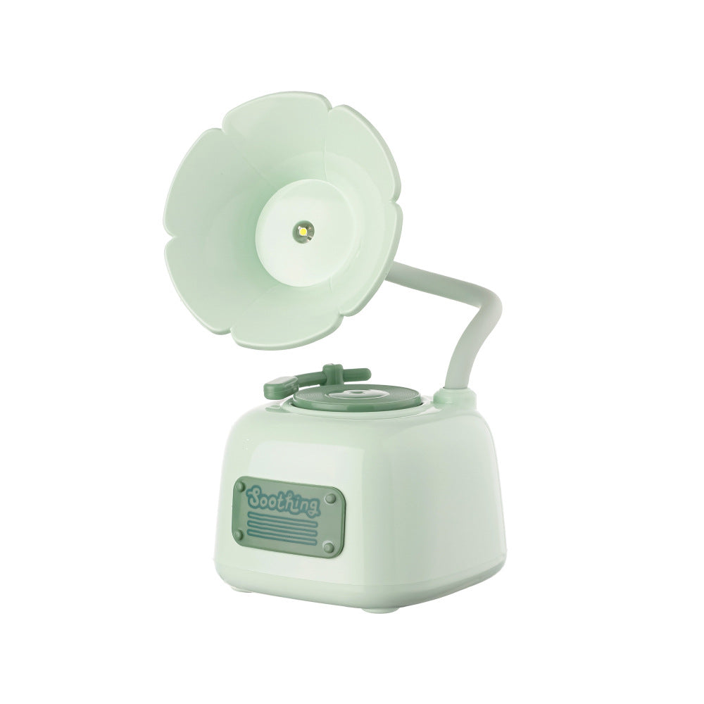 Gramophone créatif contemporain avec lampe de table LED USB musique pour chambre 