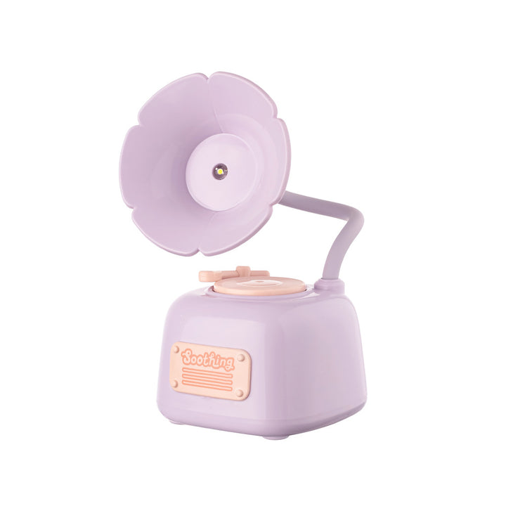 Gramophone créatif contemporain avec lampe de table LED USB musique pour chambre 