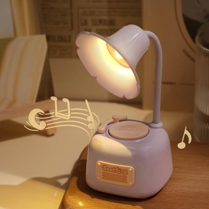 Gramophone créatif contemporain avec lampe de table LED USB musique pour chambre 