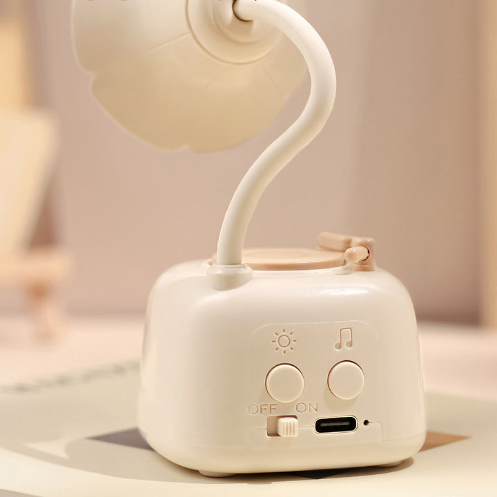 Gramophone créatif contemporain avec lampe de table LED USB musique pour chambre 