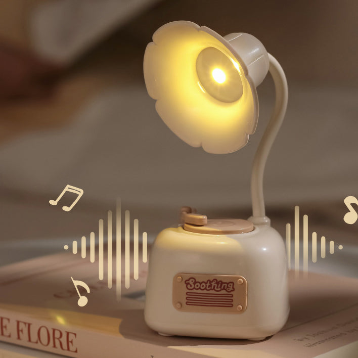 Gramophone créatif contemporain avec lampe de table LED USB musique pour chambre 