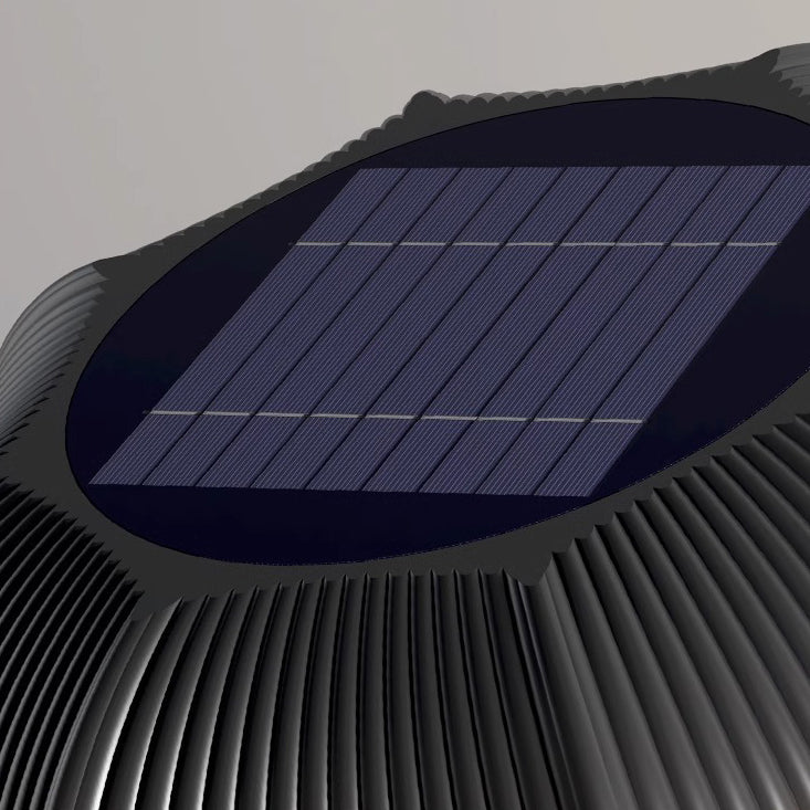 مصباح أرضي خارجي LED من البولي إيثيلين مقاوم للماء بالطاقة الشمسية بتصميم بسيط ومعاصر للحديقة 