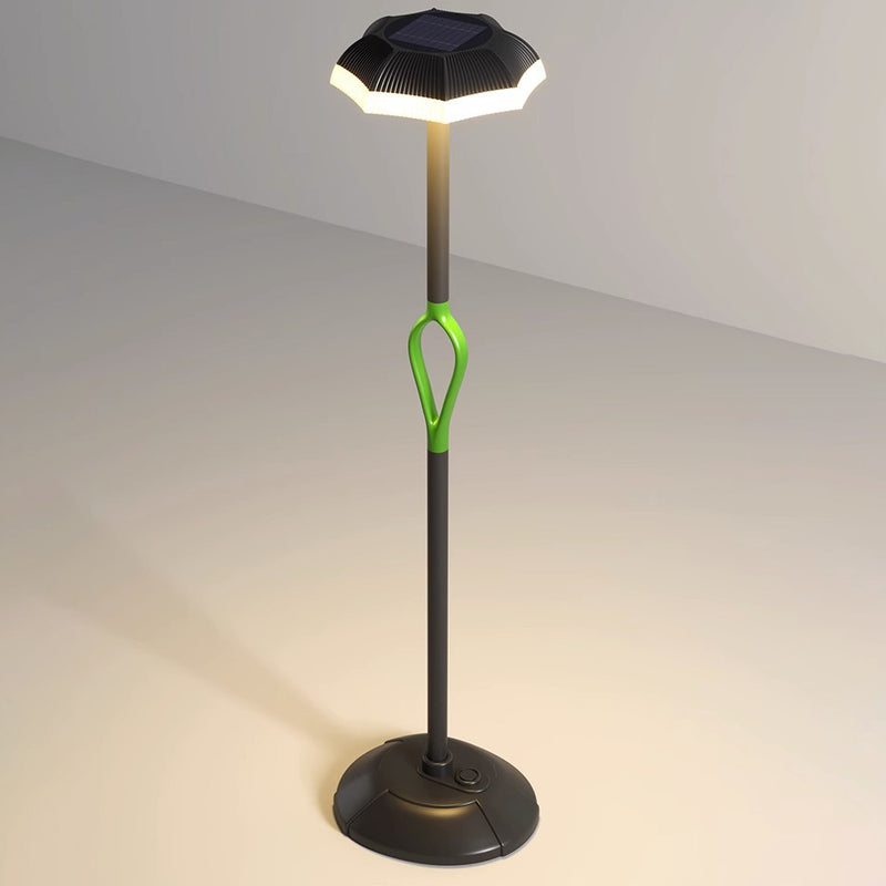 مصباح أرضي خارجي LED من البولي إيثيلين مقاوم للماء بالطاقة الشمسية بتصميم بسيط ومعاصر للحديقة 