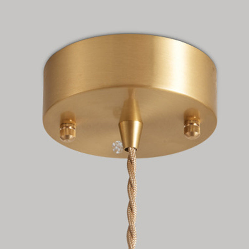 Abat-jour conique en vitrail traditionnel français 1 lumière pour suspension dans le salon 