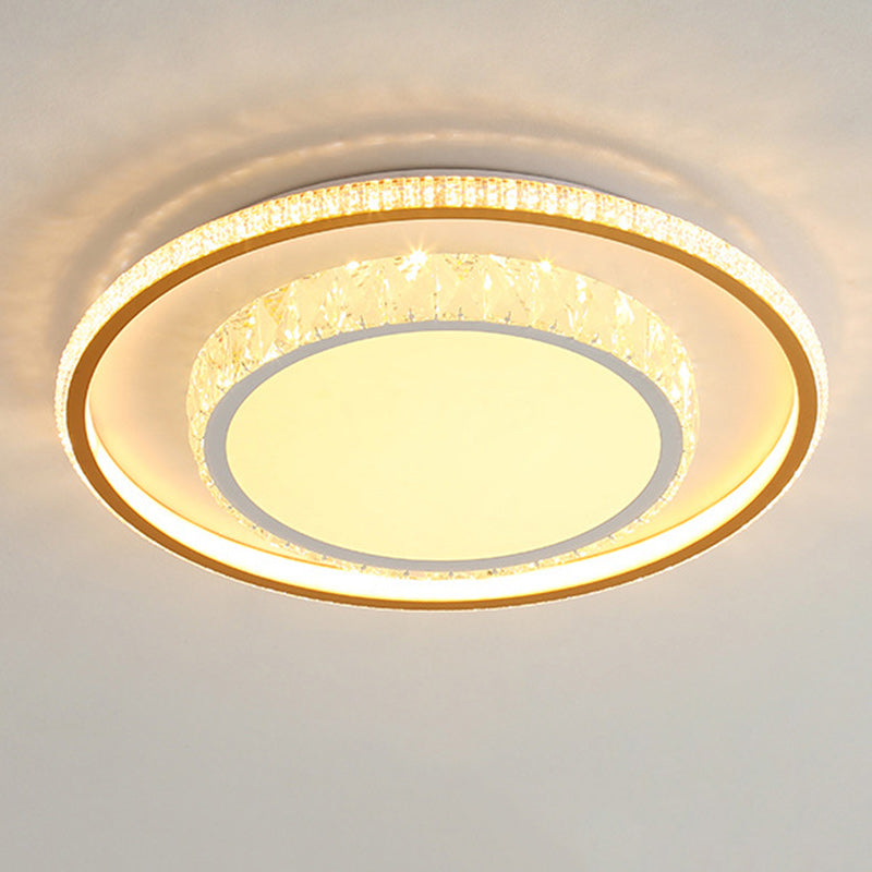 Moderna lámpara de techo empotrada LED de aluminio acrílico cuadrada geométrica minimalista para dormitorio 