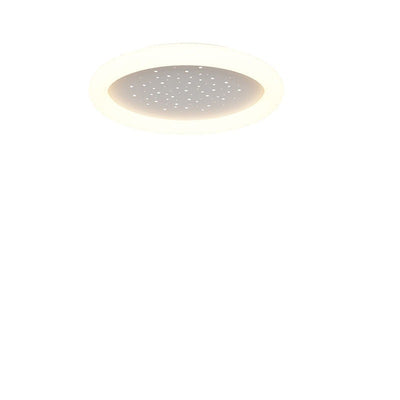 Luz de techo empotrada LED redonda acrílica de cielo estrellado minimalista moderno para dormitorio 