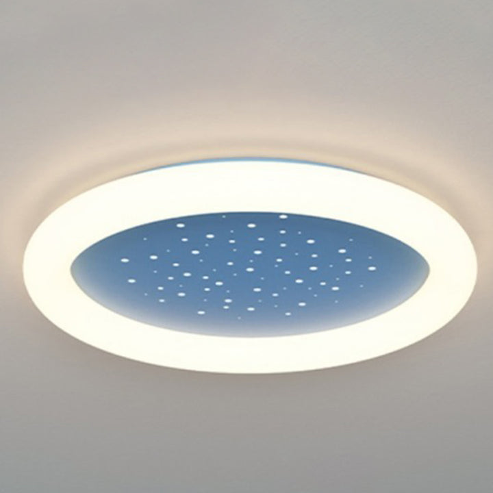 Moderne minimalistische sternenklare runde Acryl-LED-Deckenleuchte für das Schlafzimmer 