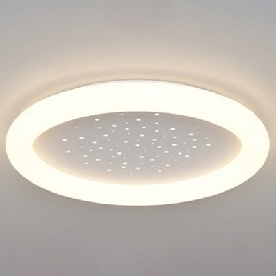 Luz de techo empotrada LED redonda acrílica de cielo estrellado minimalista moderno para dormitorio 