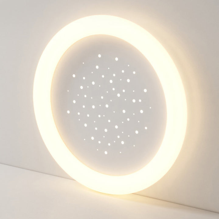 Moderne minimalistische sternenklare runde Acryl-LED-Deckenleuchte für das Schlafzimmer 