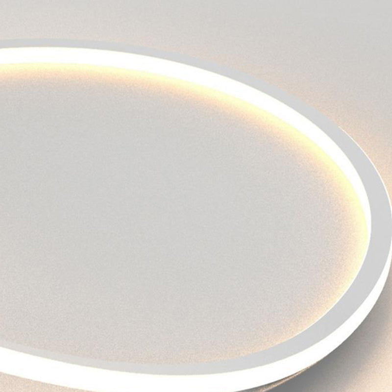 Luz de techo empotrada LED redonda geométrica de aluminio de simplicidad moderna para dormitorio 