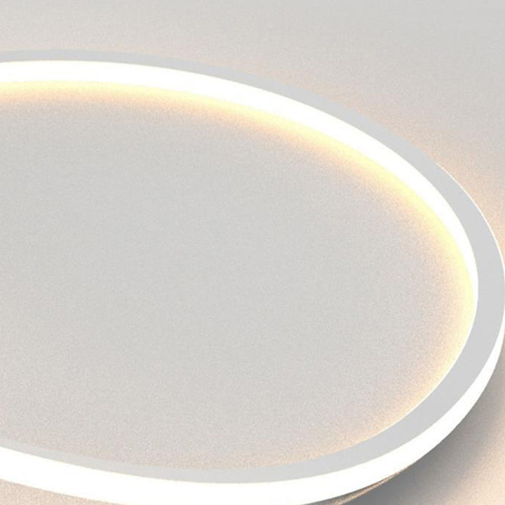 Luz de techo empotrada LED redonda geométrica de aluminio de simplicidad moderna para dormitorio 