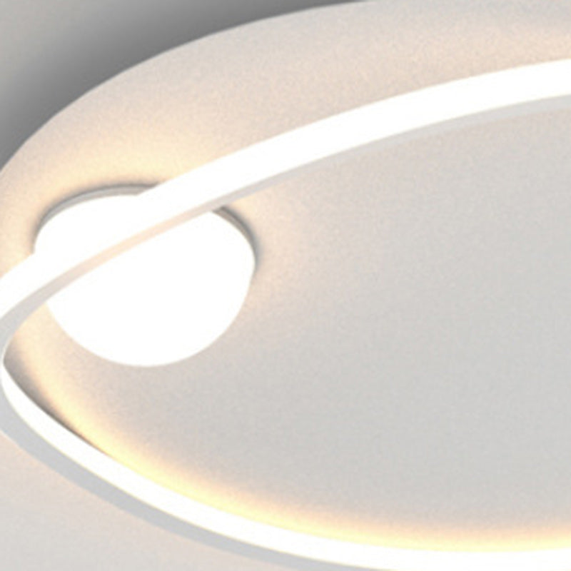 Luz de techo empotrada LED redonda geométrica de aluminio de simplicidad moderna para dormitorio 