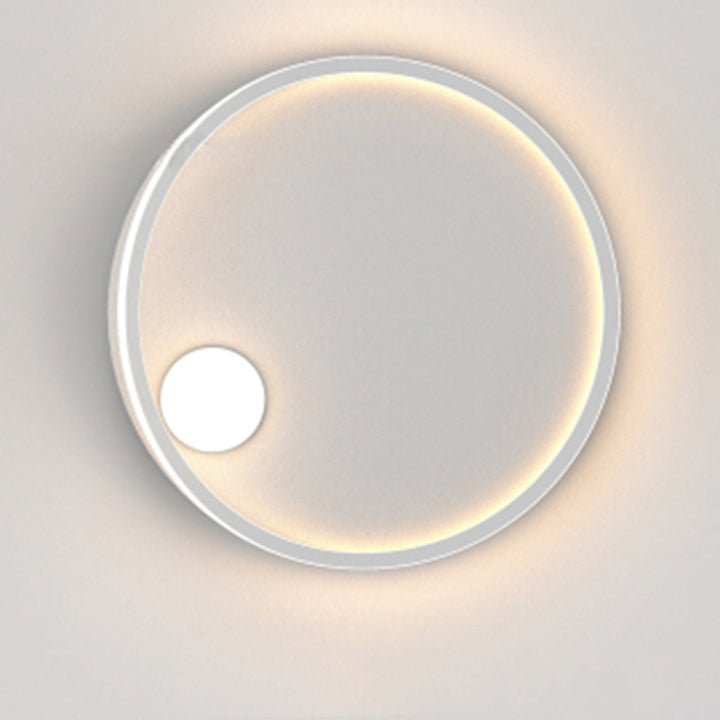Luz de techo empotrada LED redonda geométrica de aluminio de simplicidad moderna para dormitorio 