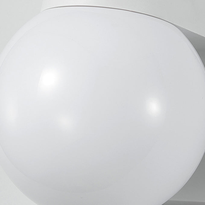 Modern Simplicity Waterproof PC Acrylic Ball Shade 1-Light Outdoor Wall Sconce Lamp For Outdoor Patio