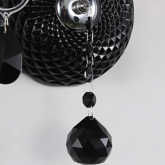 Bougeoir en cristal en acier inoxydable traditionnel français 1/2 lumière applique murale pour salon 
