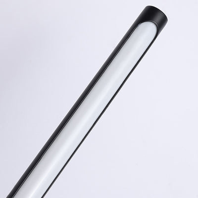 Matériel minimaliste moderne acrylique longue bande LED projecteur applique murale pour salon 