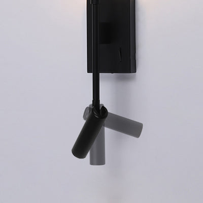 Matériel minimaliste moderne acrylique longue bande LED projecteur applique murale pour salon 
