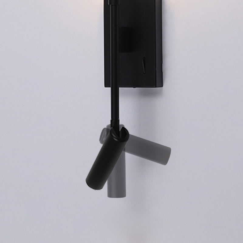 Matériel minimaliste moderne acrylique longue bande LED projecteur applique murale pour salon 