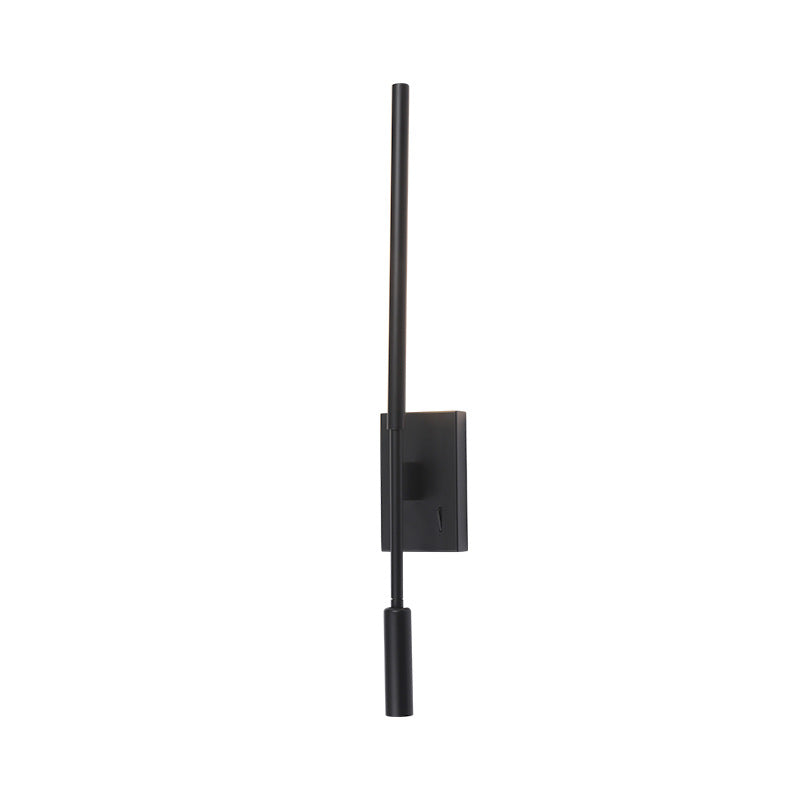 Matériel minimaliste moderne acrylique longue bande LED projecteur applique murale pour salon 