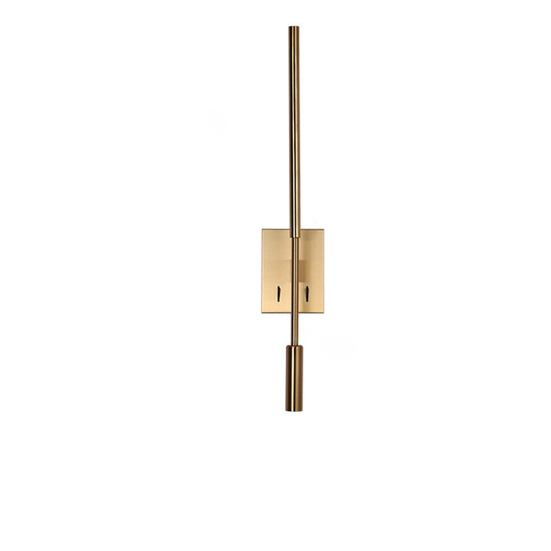 Matériel minimaliste moderne acrylique longue bande LED projecteur applique murale pour salon 