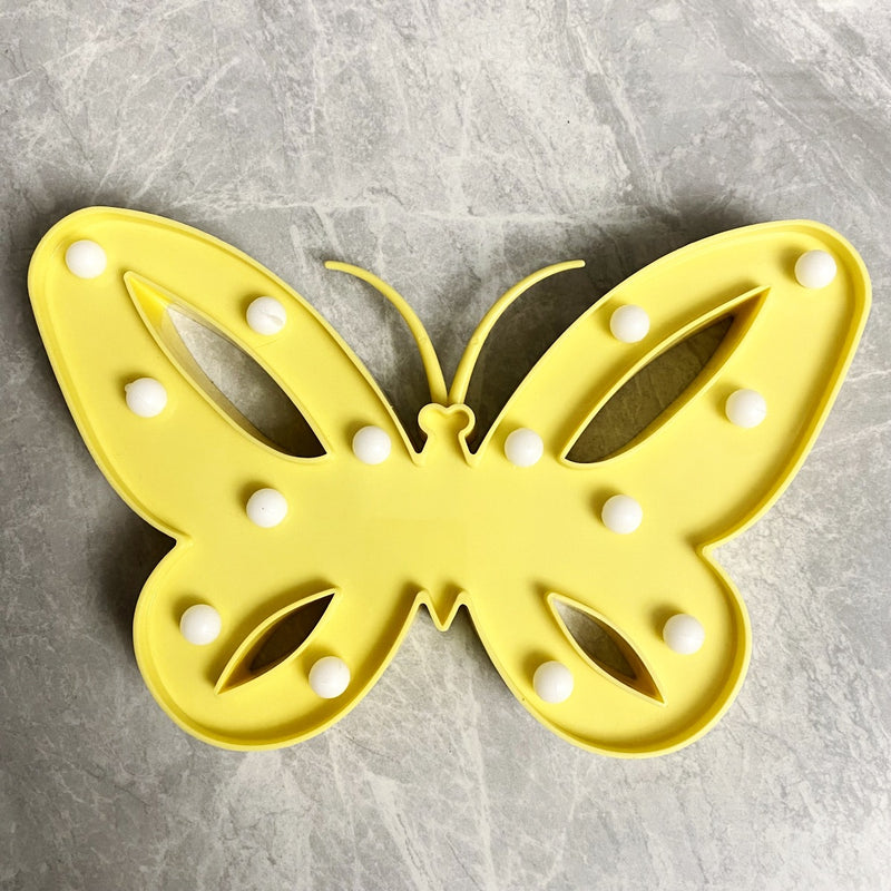 Modern Art Deco Butterfly Shape LED Night Light Table Lamp For Bedroom