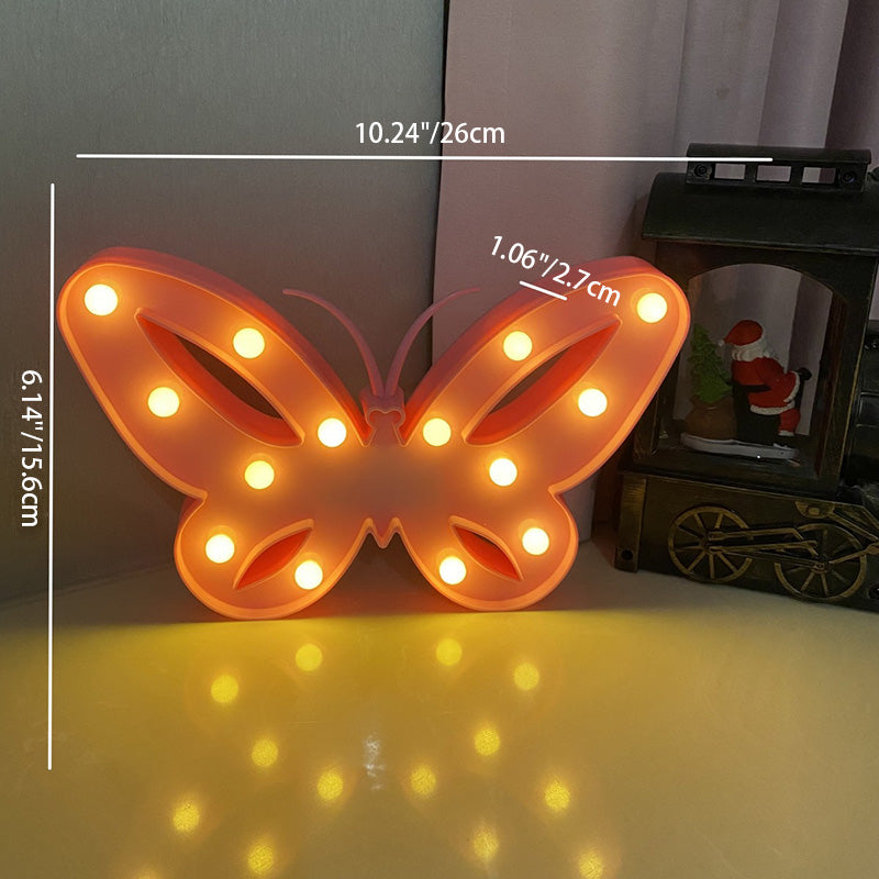 Modern Art Deco Butterfly Shape LED Night Light Table Lamp For Bedroom