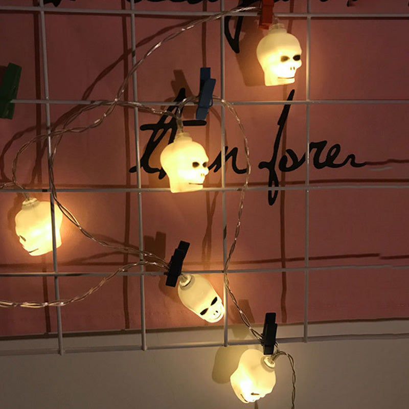 Lumières LED de décoration de crâne créatif contemporain pour Halloween pour les salles de divertissement 