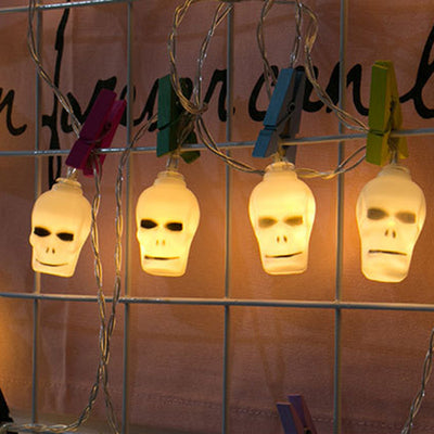 Lumières LED de décoration de crâne créatif contemporain pour Halloween pour les salles de divertissement 