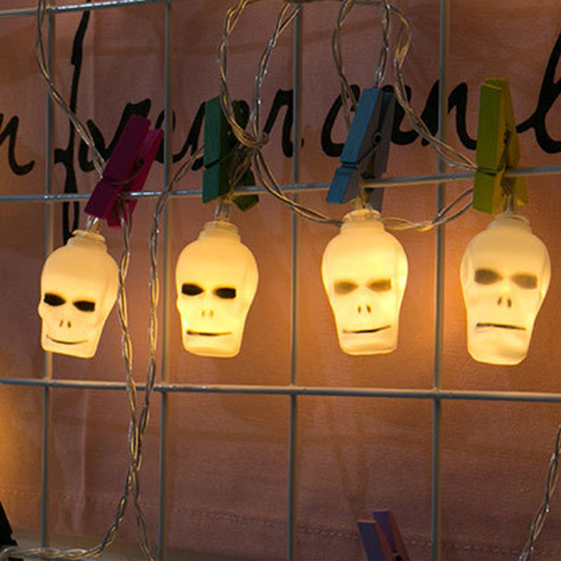 Lumières LED de décoration de crâne créatif contemporain pour Halloween pour les salles de divertissement 