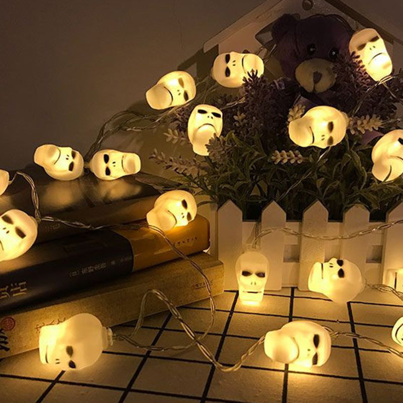 Lumières LED de décoration de crâne créatif contemporain pour Halloween pour les salles de divertissement 