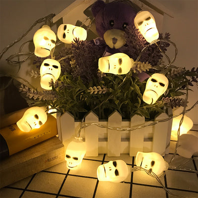 Lumières LED de décoration de crâne créatif contemporain pour Halloween pour les salles de divertissement 