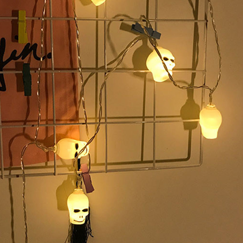 Lumières LED de décoration de crâne créatif contemporain pour Halloween pour les salles de divertissement 