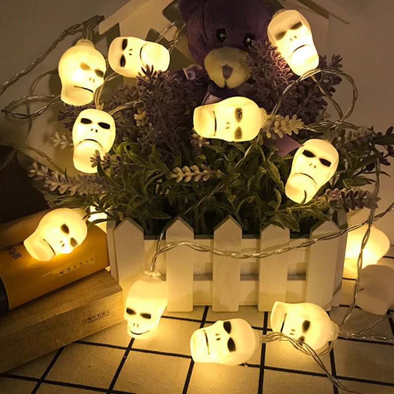 Lumières LED de décoration de crâne créatif contemporain pour Halloween pour les salles de divertissement 