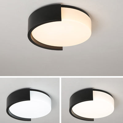 Zeitgenössische Einfachheit geometrische runde Acryl LED Unterputz Deckenleuchte für Wohnzimmer 
