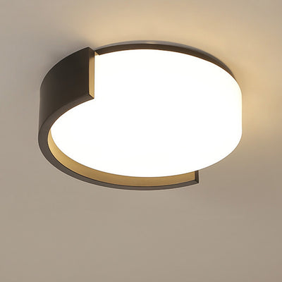 Zeitgenössische Einfachheit geometrische runde Acryl LED Unterputz Deckenleuchte für Wohnzimmer 