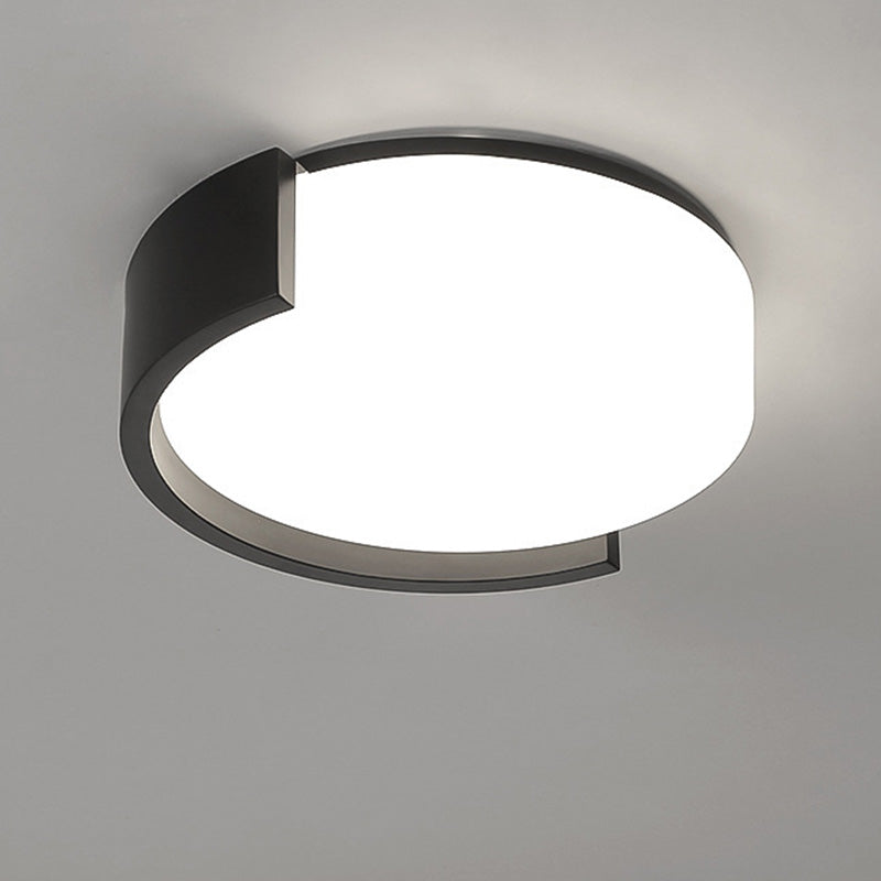 Zeitgenössische Einfachheit geometrische runde Acryl LED Unterputz Deckenleuchte für Wohnzimmer 