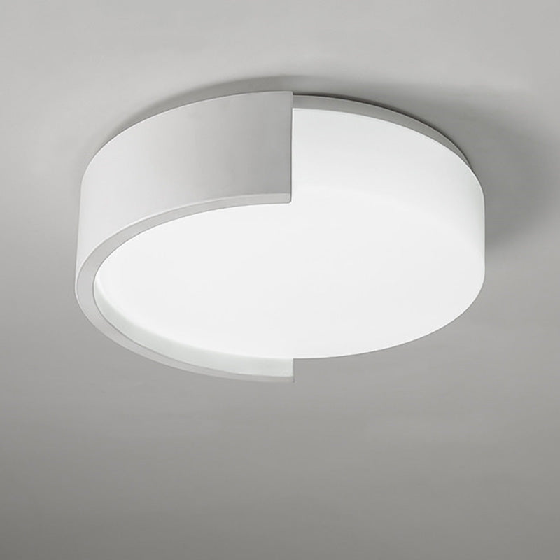 Zeitgenössische Einfachheit geometrische runde Acryl LED Unterputz Deckenleuchte für Wohnzimmer 