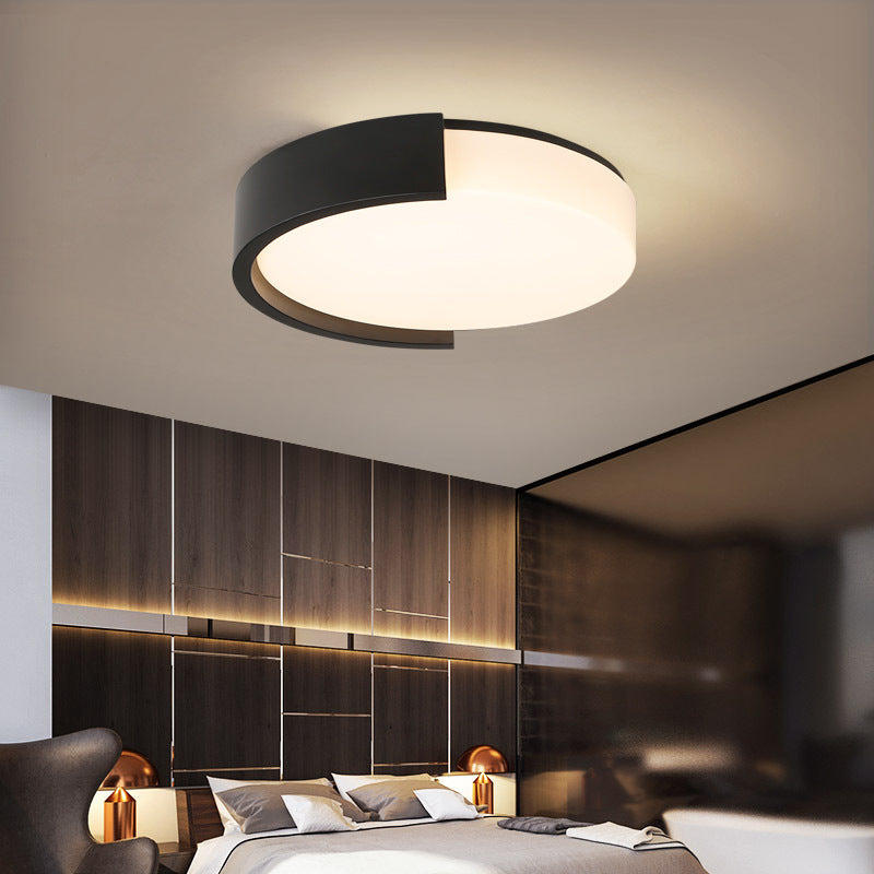 Zeitgenössische Einfachheit geometrische runde Acryl LED Unterputz Deckenleuchte für Wohnzimmer 