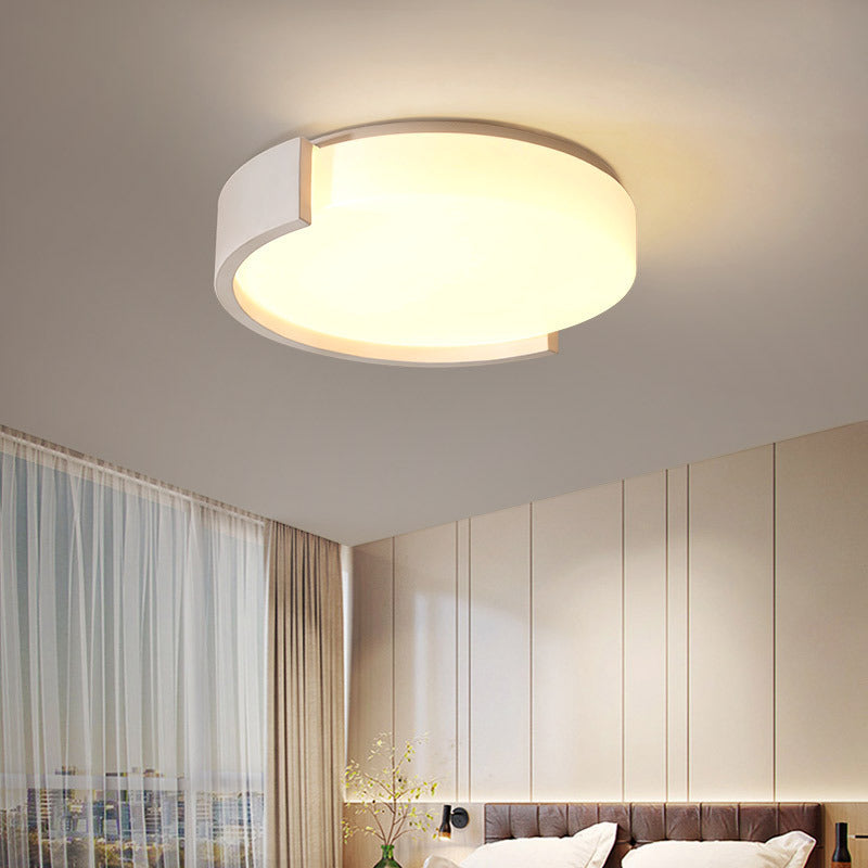 Zeitgenössische Einfachheit geometrische runde Acryl LED Unterputz Deckenleuchte für Wohnzimmer 