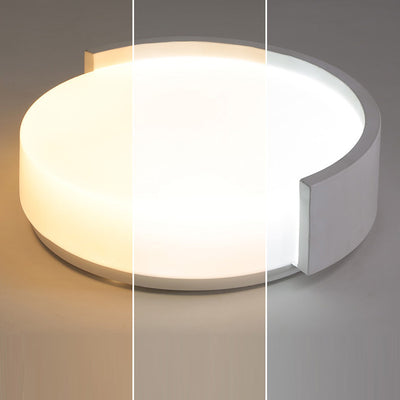 Zeitgenössische Einfachheit geometrische runde Acryl LED Unterputz Deckenleuchte für Wohnzimmer 