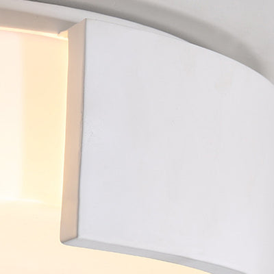 Zeitgenössische Einfachheit geometrische runde Acryl LED Unterputz Deckenleuchte für Wohnzimmer 