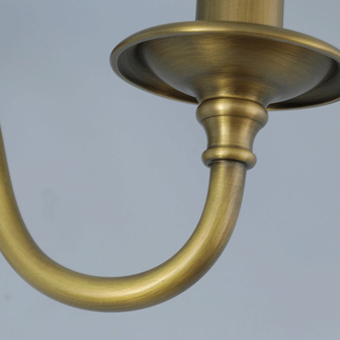 Applique Murale 1 Lumière avec Abat-Jour en Tissu Plissé en Cuivre Traditionnel Français pour Chambre 
