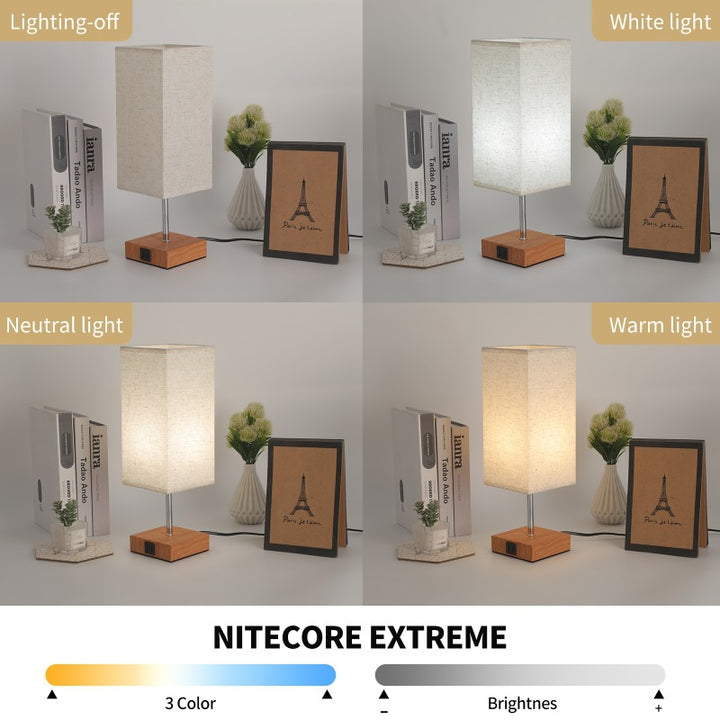 Zeitgenössische Einfachheit Stoff Cuboid Shade Hardware Base 1-Licht Tischlampe für Schlafzimmer 
